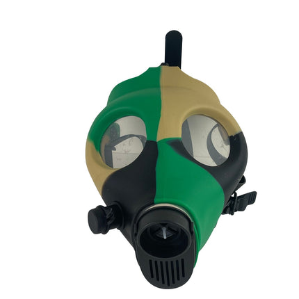Multi-Colored Silicone Skull Gas Mask Bong