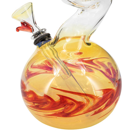 LA Pipes "Switchback" Bubble Base Bong