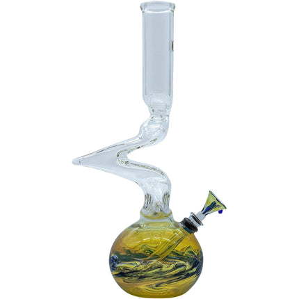 LA Pipes "Switchback" Bubble Base Bong
