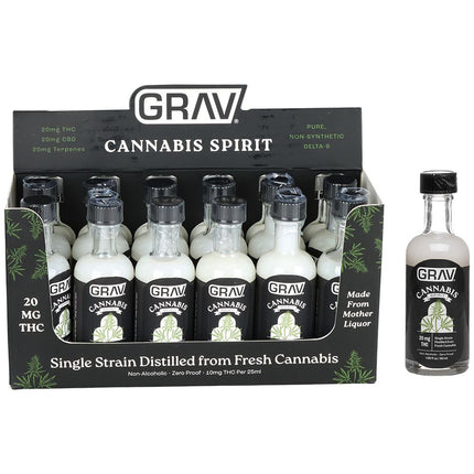 GRAV Black Label D9 THC Spirits - 20mg / 50ML 12ct