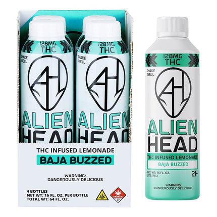 Alien Head D9 THC Lemonade | 16oz | 128mg | 4ct