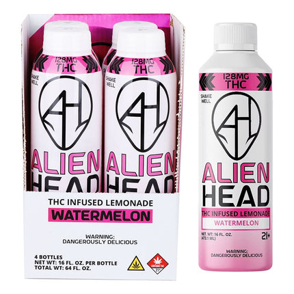 Alien Head D9 THC Lemonade | 16oz | 128mg | 4ct
