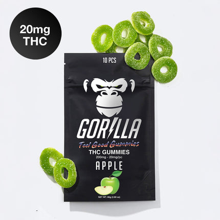 Gorilla THC Gummies - 20MG Delta 9 (10pc)